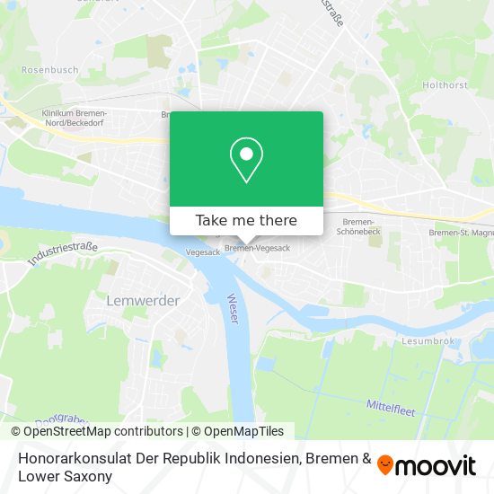 Honorarkonsulat Der Republik Indonesien map