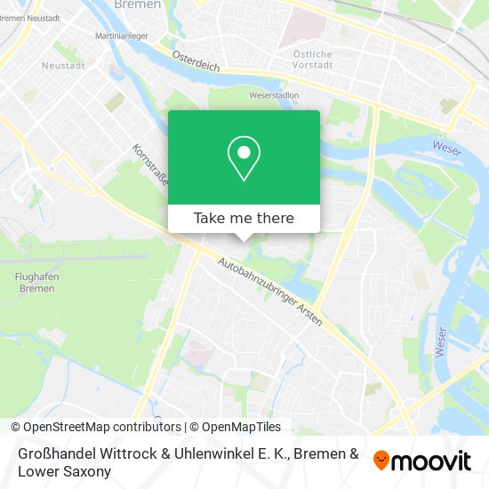 Großhandel Wittrock & Uhlenwinkel E. K. map