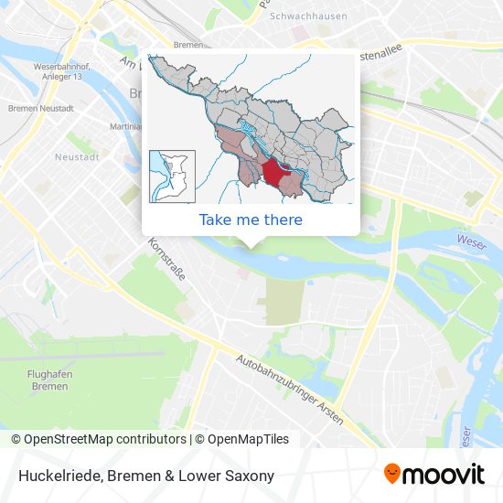 Huckelriede map