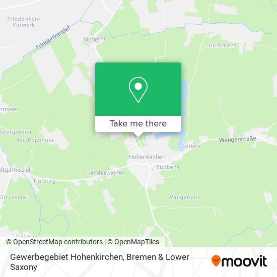 Gewerbegebiet Hohenkirchen map