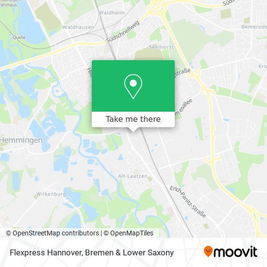 Flexpress Hannover map