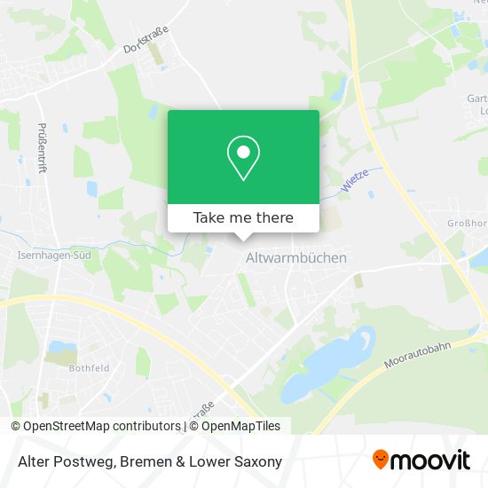 Alter Postweg map