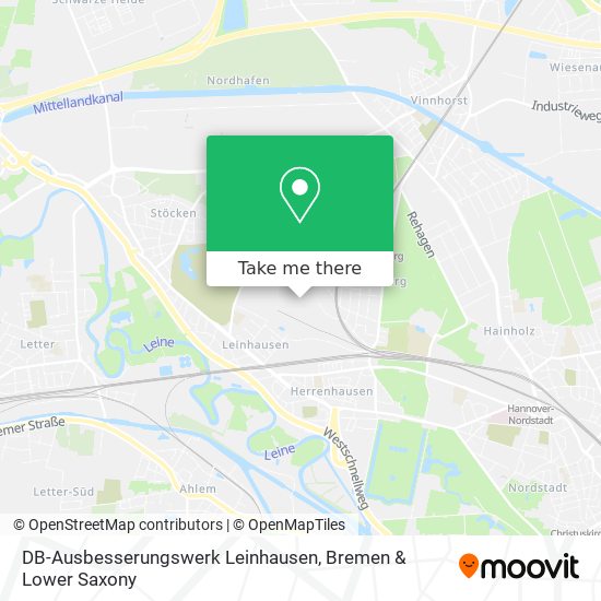 DB-Ausbesserungswerk Leinhausen map