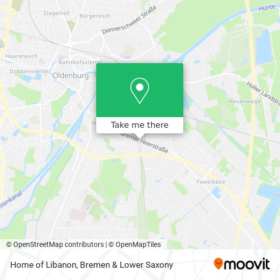 Home of Libanon map