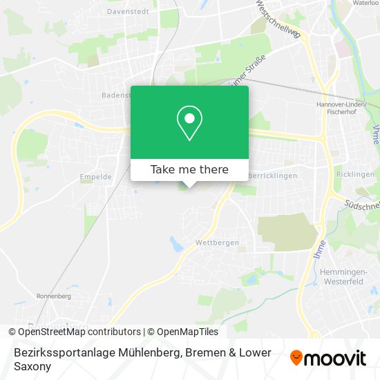 Bezirkssportanlage Mühlenberg map