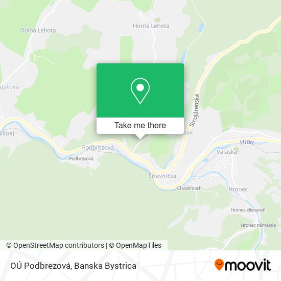 OÚ Podbrezová map