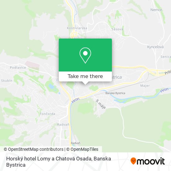 Horský hotel Lomy a Chatová Osada map