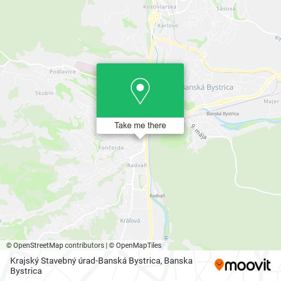 Krajský Stavebný úrad-Banská Bystrica map