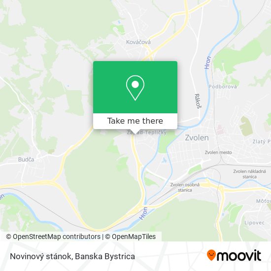 Novinový stánok map