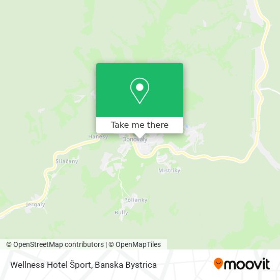 Wellness Hotel Šport map