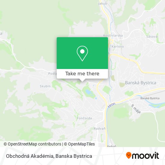 Obchodná Akadémia map