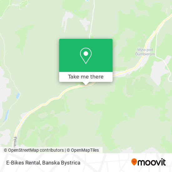 E-Bikes Rental map