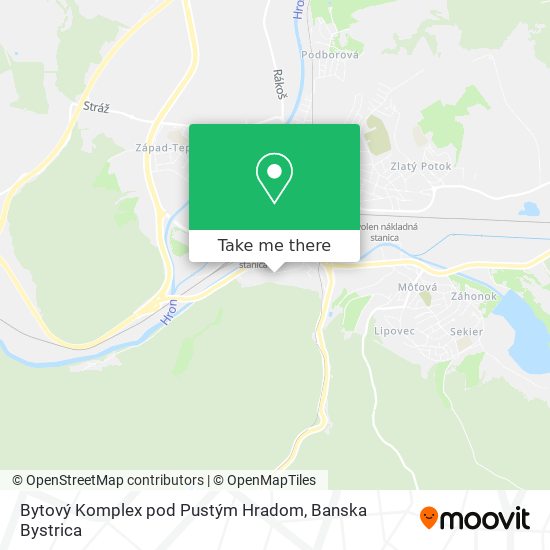 Bytový Komplex pod Pustým Hradom map