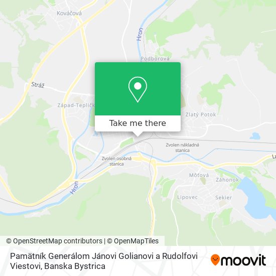 Pamätník Generálom Jánovi Golianovi a Rudolfovi Viestovi map