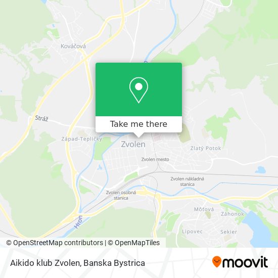 Aikido klub Zvolen map