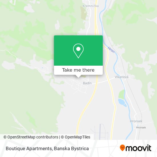 Boutique Apartments map