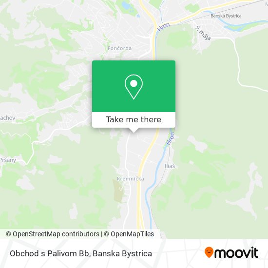 Obchod s Palivom Bb map