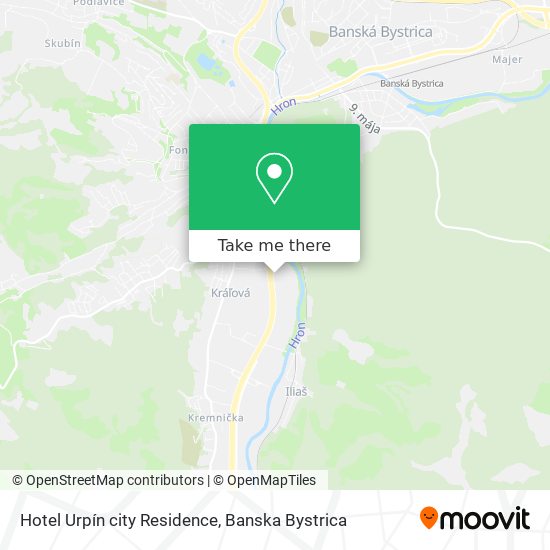 Hotel Urpín city Residence map