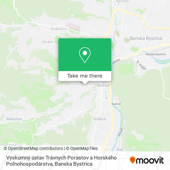 Výskumný ústav Trávnych Porastov a Horského Poľnohospodárstva map