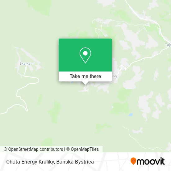 Chata Energy Králiky map