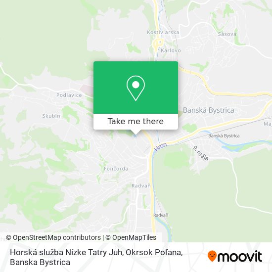 Horská služba Nízke Tatry Juh, Okrsok Poľana map