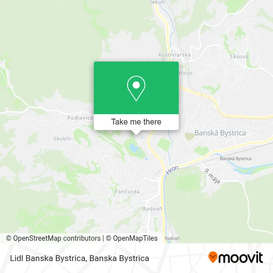 Lidl Banska Bystrica map
