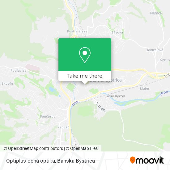 Optiplus-očná optika map