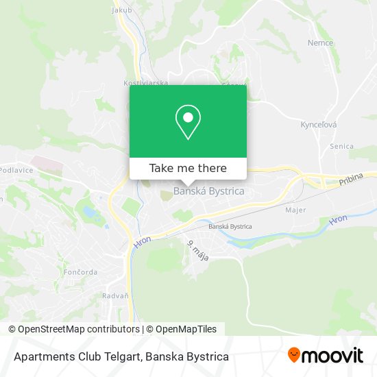 Apartments Club Telgart map