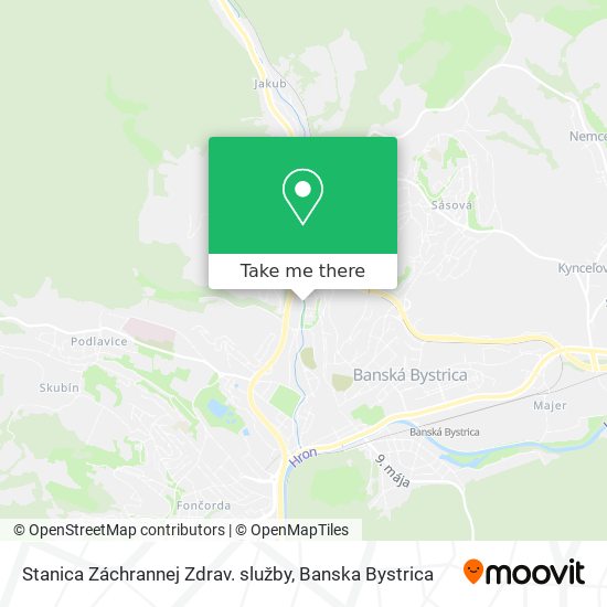 Stanica Záchrannej Zdrav. služby map