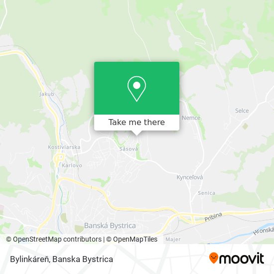 Bylinkáreň map