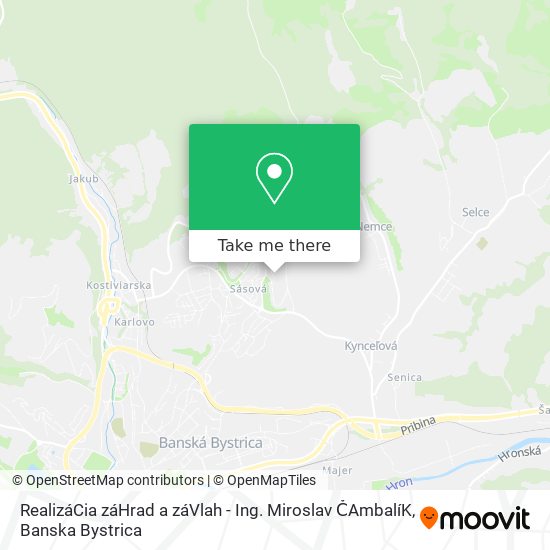 RealizáCia záHrad a záVlah - Ing. Miroslav ČAmbalíK map