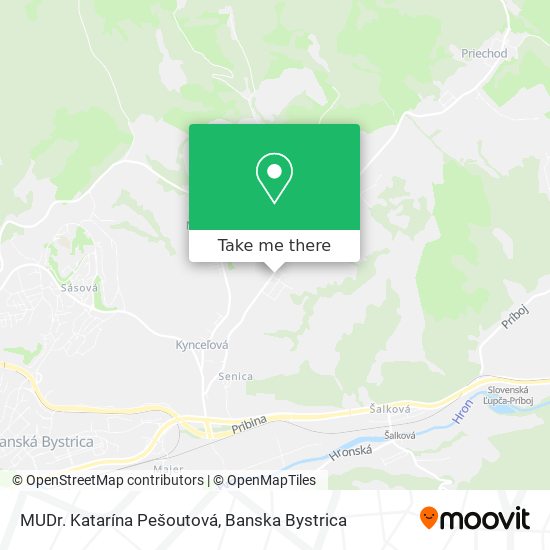 MUDr. Katarína Pešoutová map