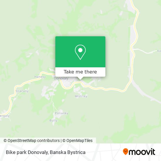 Bike park Donovaly map