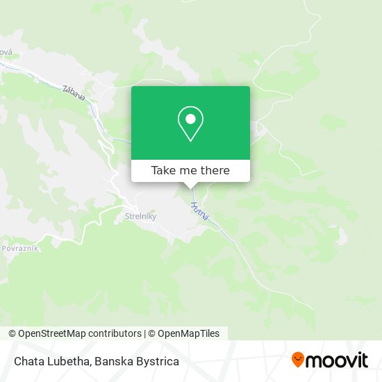 Chata Lubetha map