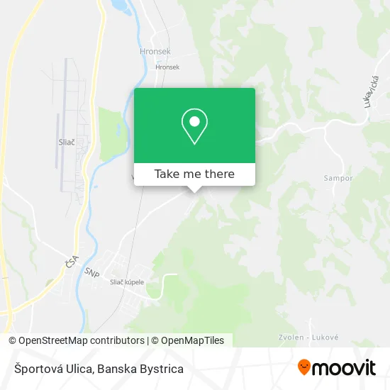Športová Ulica map