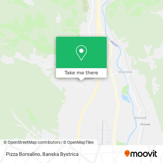 Pizza Borsalino map
