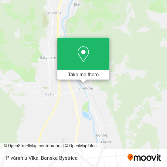 Piváreň u Vlka map