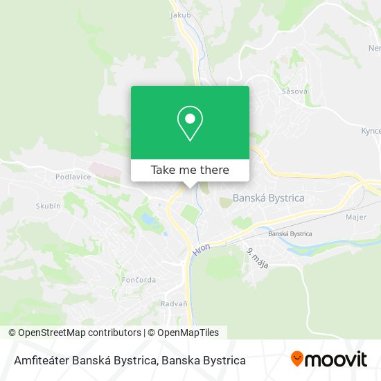 Amfiteáter Banská Bystrica map