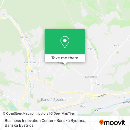 Business Innovation Center - Banská Bystrica map