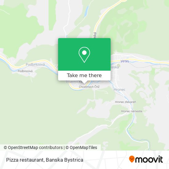 Pizza restaurant map