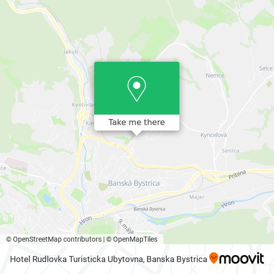 Hotel Rudlovka Turisticka Ubytovna map