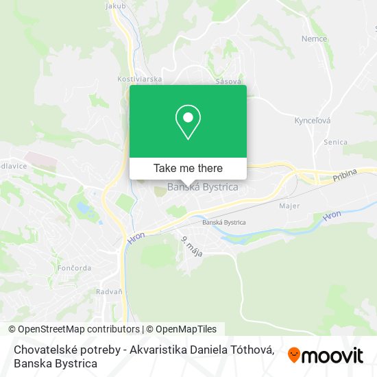 Chovatelské potreby - Akvaristika Daniela Tóthová map