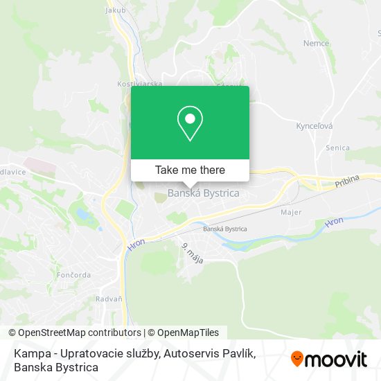 Kampa - Upratovacie služby, Autoservis Pavlík map