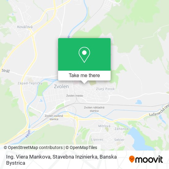 Ing. Viera Mankova, Stavebna Inzinierka map