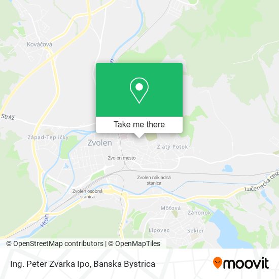 Ing. Peter Zvarka Ipo map