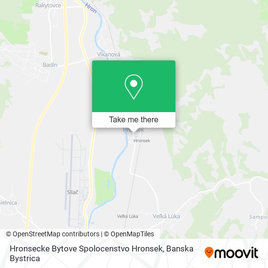 Hronsecke Bytove Spolocenstvo Hronsek map