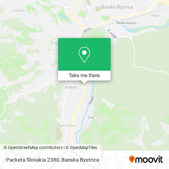 Packeta Slovakia 2380 map