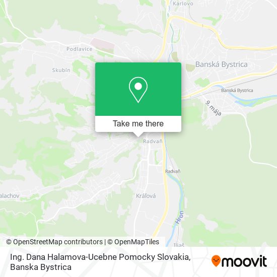 Ing. Dana Halamova-Ucebne Pomocky Slovakia map