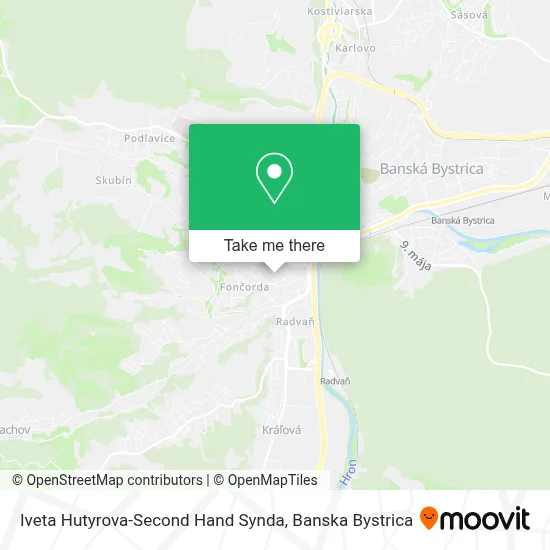 Iveta Hutyrova-Second Hand Synda map