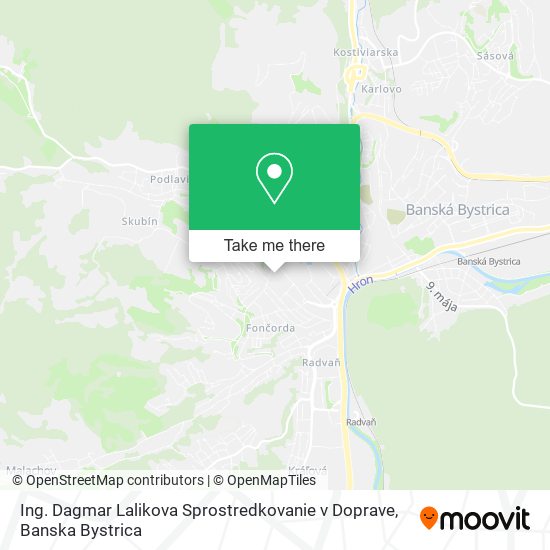 Ing. Dagmar Lalikova Sprostredkovanie v Doprave map